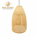Lámpara Decorativa Artesanal, Brisa Natural, Colgante, E27, Dimensiones: Φ350xH500mm, Material: Rattan