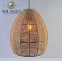 [DGPR-1028813] Lámpara Decorativa Artesanal, Isibani, Colgante, E27, Dimensiones: Φ290xH400mm, Material: Cuerda de Papel