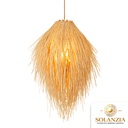 Lámpara Decorativa Artesanal, Pirae, Colgante, E27, Dimensiones: Φ240xH375mm, Material: Rattan