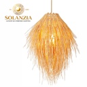 Lámpara Decorativa Artesanal, Pirae, Colgante, E27, Dimensiones: Φ240xH375mm, Material: Rattan