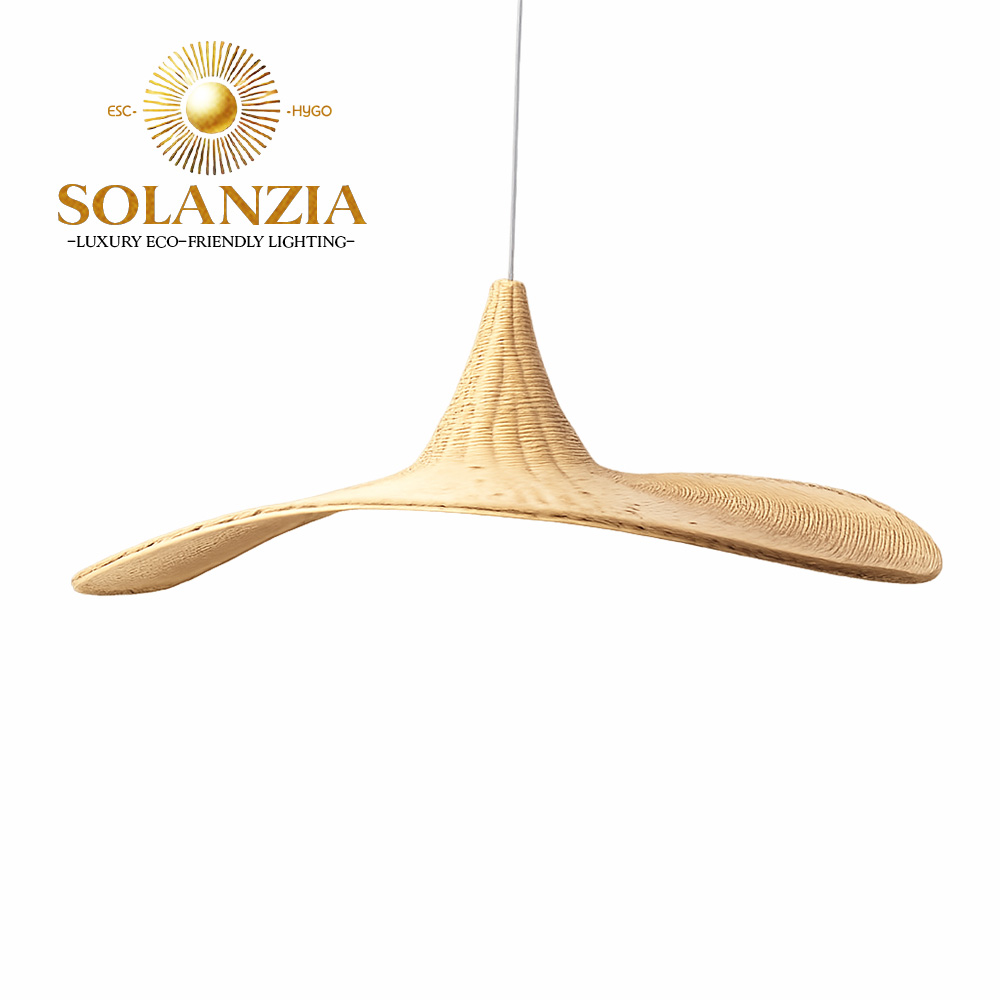 Lámpara Decorativa Artesanal, Noche de Cestería, Colgante, E27, Dimensiones: 520x435xH210mm, Material: Bamboo