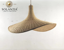 [DGPR-1028820] Lámpara Decorativa Artesanal, Noche de Cestería, Colgante, E27, Dimensiones: 520x435xH210mm, Material: Bamboo