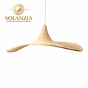 [DGPR-1028820] Lámpara Decorativa Artesanal, Noche de Cestería, Colgante, E27, Dimensiones: 520x435xH210mm, Material: Bamboo