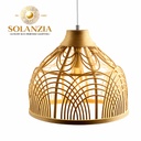 [DGPR-1028821] Lámpara Decorativa Artesanal, Llama Bohemia, Colgante, E27, Dimensiones: Φ300xH240mm, Material: Rattan