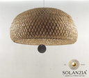 [DGPR-1028822] Lámpara Decorativa Artesanal, Ternura Tejida, Colgante, E27, Dimensiones: Φ450xH220mm, Material: Bamboo