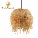 [DGPR-1028829] Lámpara Decorativa Artesanal, Sombra de Sueño, Colgante, E27, Dimensiones: Φ500xH500mm, Material: Rafia