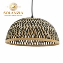 [DGPR-1028835] Lámpara Decorativa Artesanal, Camino de la Luz, Colgante, E27, Dimensiones: Φ405xH190mm, Material: Bamboo