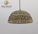 [DGPR-1028835] Lámpara Decorativa Artesanal, Camino de la Luz, Colgante, E27, Dimensiones: Φ405xH190mm, Material: Bamboo