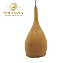[DGPR-1028838] Lámpara Decorativa Artesanal, Trama de Luz, Colgante, E27, Dimensiones: Φ250xH500mm, Material: Bamboo