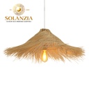 Lámpara Decorativa Artesanal, Lumière Naturelle, Colgante, E27, Dimensiones: Φ820xH250mm, Material: Rattan