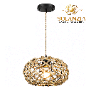 [DGPR-1028857] Lámpara Decorativa Artesanal Colgante, Dyson, E27, Dimensiones: 400x200mm, Material: Cuerda de Cáñamo
