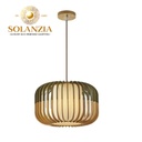 Lámpara Decorativa Artesanal Colgante, Caribbean Coconut, E27, Dimensiones: 200x180mm, Material: Madera