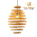 [DGPR-1028888] Lámpara Decorativa Artesanal Colgante, Pooh, E27, Dimensiones: 250x400mm, Material: Cuerda de cáñamo