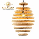 [DGPR-1028888] Lámpara Decorativa Artesanal Colgante, Pooh, E27, Dimensiones: 250x400mm, Material: Cuerda de cáñamo
