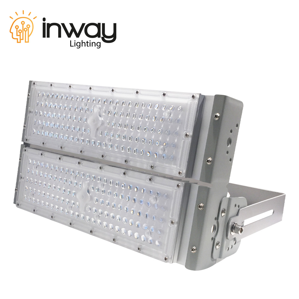 Reflector LED RayFlex de 2 módulos, 200W, 6000K Blanco Frío, 100-277Vac, IP65, 30 Grados, Gris