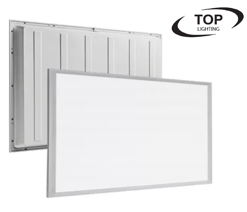 Kit Panel TOP LED Rectangular de Luz Directa (BackLit), p/Empotrar, 72W (2x36W), 24"x48" (600x1200mm), 6000K/6500K Blanco Frío, 100-277Vac, Borde Blanco, IP20