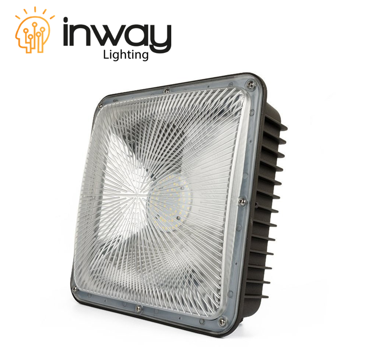 Lámpara Canopy LED SMD, 40W / 60W / 80W, Múltiple CCT WW 3000K / NW 4000K / CW 6000K, 100-277Vac, 120 Grados, IP65