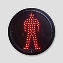 Luces de Semáforo LED, Cruce de Peatonales, Roja, 85-265Vac, 300mm, Estándar ITE