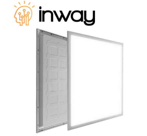 Kit Panel LED Cuadrado de Luz Directa (BackLit) p/Empotrar, 40W, 6000K Blanco Frío, 4000Lm, 100-277Vac, 24&quot;x24&quot;(600x600mm), Dimmable, 0-10V, Borde Blanco