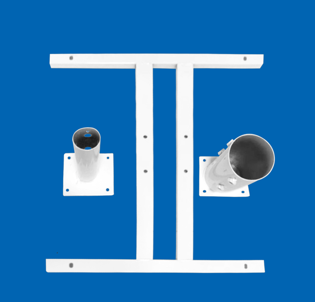 Base p/Instalar Panel Solar de 60W en tope de poste de Ф76