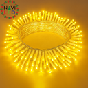 Extensión Navideña LED p/Exterior, 8W, 1,275Lm, 2700K Blanco Cálido, 150LED/10Metros, 110Vac, Con cable clear de cobre 3xφ0.23mm2, IP65