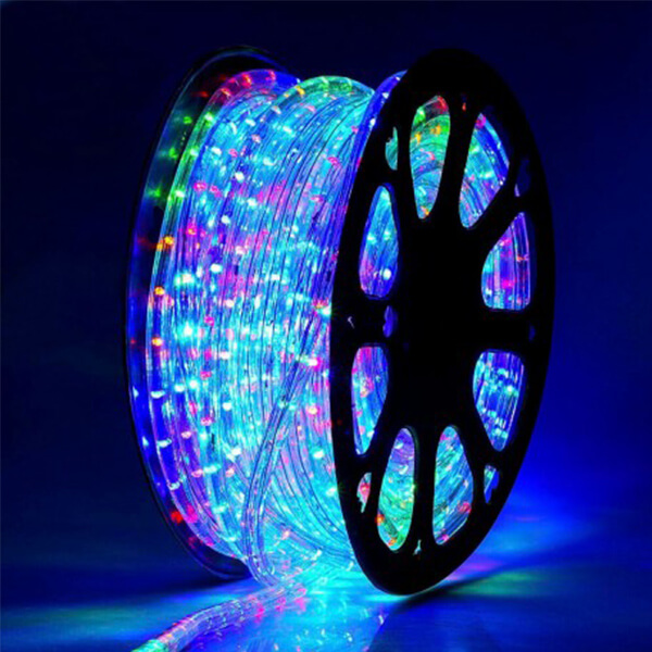 Manguera LED de Navidad de 2 pin, 4W/M, 306Lm/M, RGB, 110Vac, 36LED/Mts, Diámetro: ∮11mm, IP65, 360 Grados