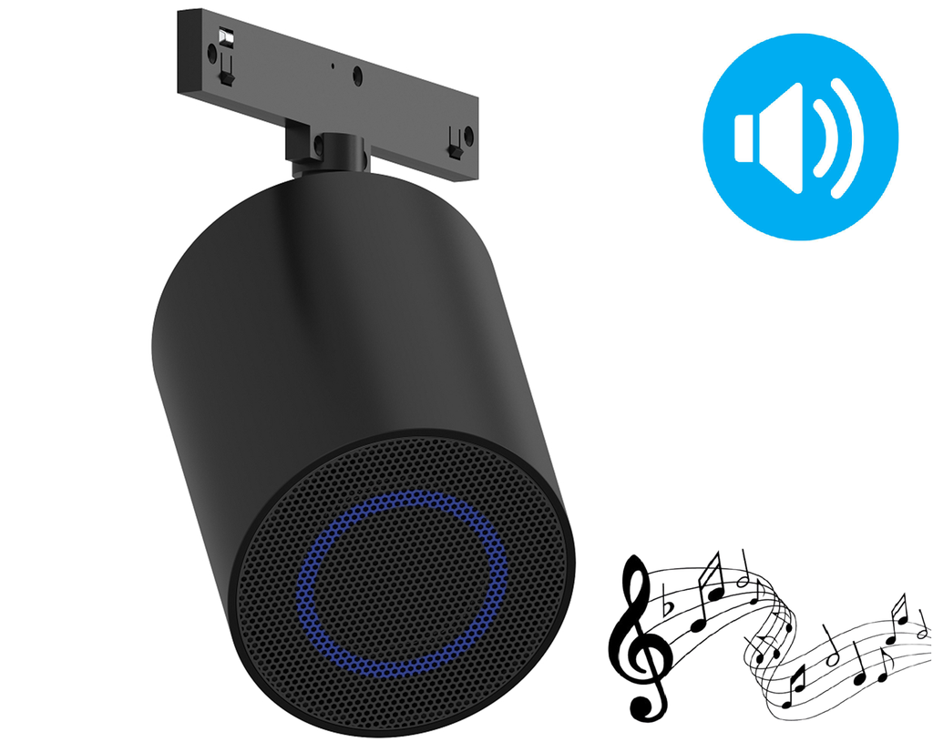 Bocina Bluetooth para riel magnético, 10W, 24-48Vdc, Φ65x75mm