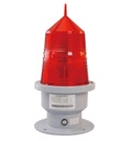 Luz de Obstrucción Cónica / 6-8Lux, 15W, secuencia parpadeo 20-60 ciclos por minuto, Rojo, 110Vac, Dimensiones: 300x500mm, IP65, 270 Grados