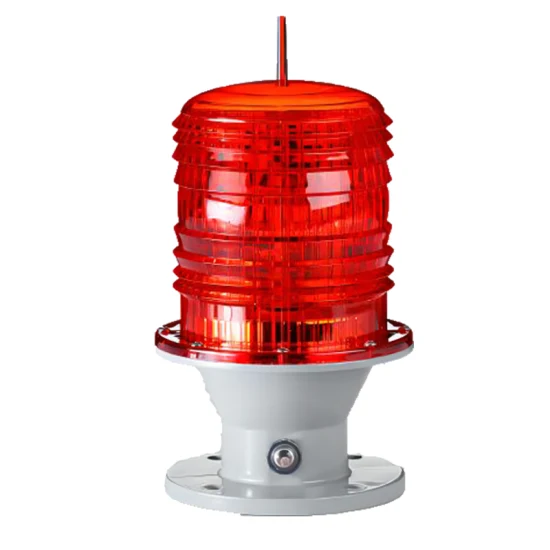 Luz de Obstrucción Cilíndrica / 6-8Lux, 10W, secuencia parpadeo 20-60 ciclos por minuto, Rojo, 110Vac, Dimensiones: 150x300mm, IP65, 270 Grados