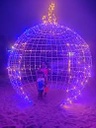 Esfera Navideña LED 3D p/Interior y Exterior, Smart RGB, 24V, Altura: 4 metros, Incluye: Power Cord IP67