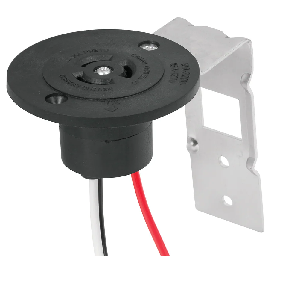 Base fotocelda fija, de superficie 3P, 80x90mm, 120-220V