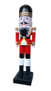 Decoración Navideña de fibra de vidrio, Soldado Navideño Cascanueces, Alto: 240cm