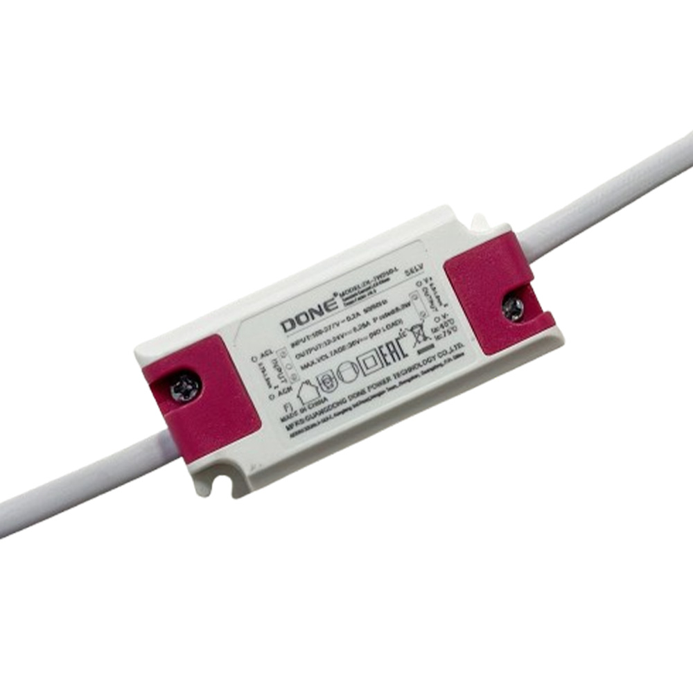 Driver p/Lámpara LED, IP20, 7W, 100-277Vac, Output: 12-24Vdc, 250mA