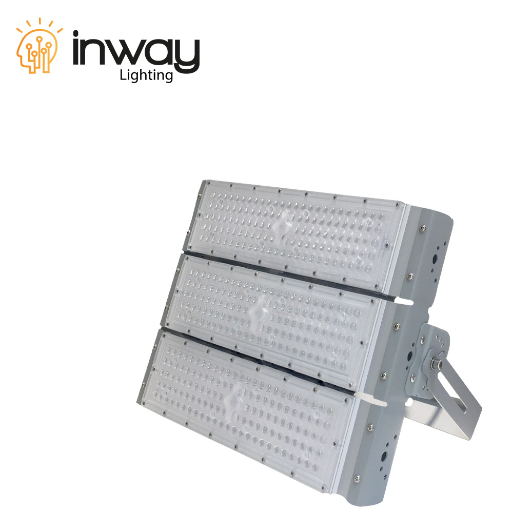 Reflector SMD, 300W, 6000K Blanco Frío, 100-265Vac, IP65, 90 Grados, Gris, Dimensiones: 470x360x40mm
