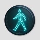 Luces de Semáforo LED, Cruce de Peatonales, Verde, 85-265Vac, 200mm, Estándar ITE