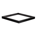 Base de Superficie p/Panel LED de Luz Directa (BackLit), 603x603mm, Negra