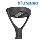 Lámpara Garden Light LED Modular GL2A-2 con 2 tapas y 1 modulo de 40W, 4000K Blanco Natural, M66A-VCA (1x90pcs), 5590, 90 Grados, HPW 3030, 72,000 horas de vida útil,100-277Vac, Base: 70mm, IP68, Gris Oscuro