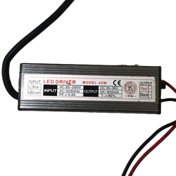 [DGPR-993729] Driver p/Lámpara LED, IP66, 42W, Output: 30-36Vdc, 900mA, 85-265Vac, PF≥0.95