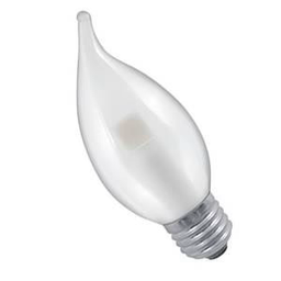 [DGPR-514988] Bombilla LED Vela, 3W, 3000K Blanco Cálido, 90-240Vac, E27, Frost, IP20, 180 Grados