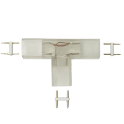 [DGPR-1224840] Conector p/Manguera LED SMD5050, unicolor, T, PCB 15mm y 3 vías