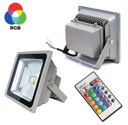 [DGPR-153443] Reflector COB LED (CH), 30W, RGB, 85-265Vac, IP65, 120 Grados, Con Control