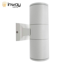 [DGPR-0999352] Lámpara LED de Pared (Aplique), DGW-014, 12W, 2x6W, CW 6000K, 85-265Vac, IP65, 60 Grados, Dimensiones: Ф90x260mm, Material: Aluminio, Gris