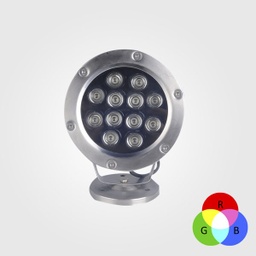 [DGPR-0999335] Lampara LED p/Fuente, DGU-002, 6W, RGB, 24Vdc, IP68, 60 Grados
