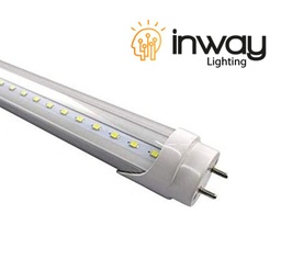[DGPR-507049] Tubo T8 LED, FP>0.9, 9W, 24"(60cm), G13, 4000K Blanco Natural, 100-260Vac, Alimentación Doble, Clear, Aluminio-PC, 100Lm/W