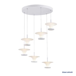 [DGPR-1021752] Lámpara LED Decorativa Colgante, DG60154P, 30W, 6x5W, 6000K Blanco Frío, 85-265Vac, Dimensiones: 500x500x1200mm, IP20