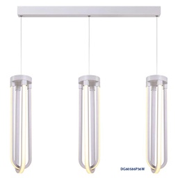 [DGPR-1021708] Lámpara LED Decorativa Colgante, DG60586P, 108W, 3x36W, 3000K Blanco Cálido, 85-265Vac, Dimensiones: 670x110x1200mm, IP20