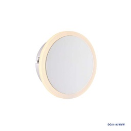 [DGPR-1021605] Lámpara LED Decorativa de Pared (Aplique), DG51143W, 5W, 6000K Blanco Frío, 85-265Vac, Dimensiones: Φ120X120XH40MM, IP20