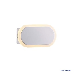 [DGPR-1021608] Lámpara LED Decorativa de Pared (Aplique), DG51144W, 5W, 6000K Blanco Frío, 85-265Vac, Dimensiones: 150x80x40mm, IP20