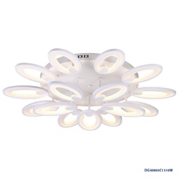 [DGPR-1021648] Lámpara LED Decorativa de Superficie, DG50802C, 90W, 9x10W, 3000K Blanco Cálido, 85-265Vac, Dimensiones: 670x670x155mm, IP20