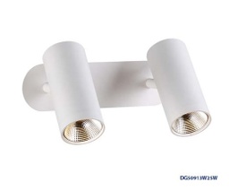 [DGPR-1021600] Lámpara LED Decorativa Spot Light, DG50913W, 10W, 2x5W, 3000K Blanco Cálido, 85-265Vac, Dimensiones: Φ220X60XH160MM, IP20